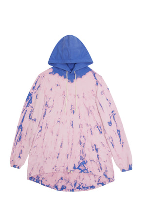 Discoloration Hoodie Dress