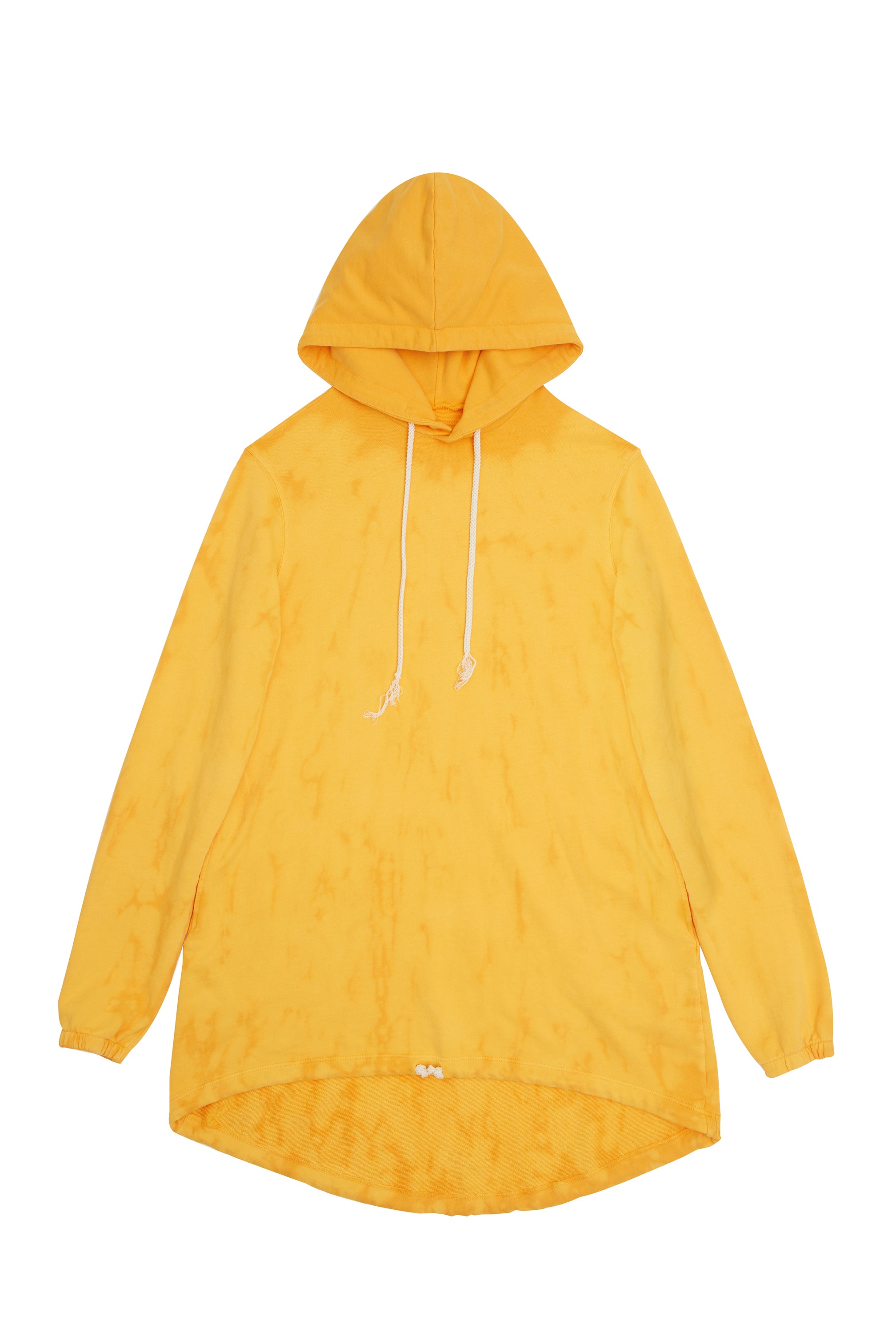 mustard yellow hoodie dress Yellow Cotton Hoodie Dress, Asymmetric Oversize Tunic