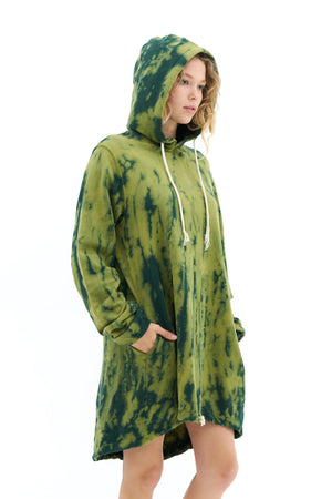 Discoloration Hoodie Dress
