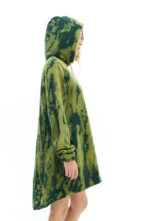 Discoloration Hoodie Dress