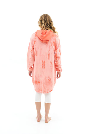 Discoloration Hoodie Dress