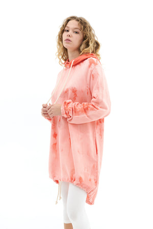 Discoloration Hoodie Dress