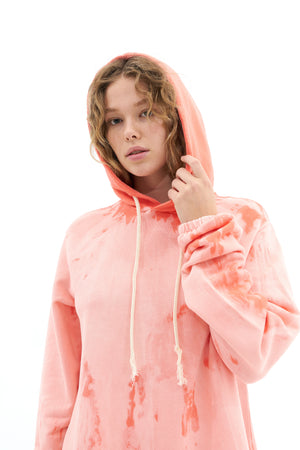 Discoloration Hoodie Dress