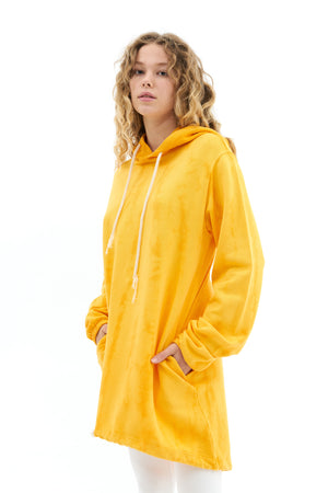 Discoloration Hoodie Dress
