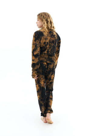 Discoloration Mock-neck Sweat