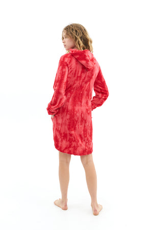Discoloration Hoodie Dress